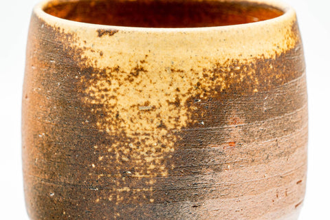 Japanese Teacup - Ash Glazed Shigaraki-yaki Yunomi - 200ml - view into the cup showing the interior