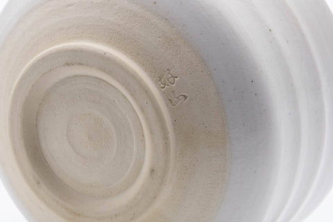 Japanese Matcha Bowl - Hantsutsu-gata White Glazed Chawan - 500ml