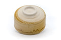 Tezumi — Japanese Matcha Bowl - Yellow Green Drip-Glazed Seto Chawan - 475ml — top-down view of the interior