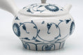Tezumi — Japanese Kyusu - Blue Floral Arita-yaki Mesh Filter Teapot - 340ml — closeup of the base