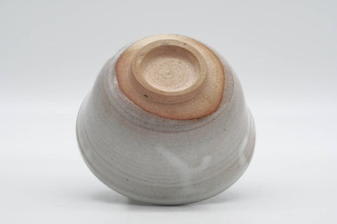 Japanese Matcha Bowl - Milky White Drip-Glazed Chawan - 250ml