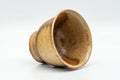 Tezumi — Japanese Teacup - Ash Glazed Shigaraki-yaki Yunomi - 60ml — three-quarter view
