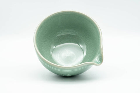 Korean Tea Set - Egret Green Celadon Katakuchi Water Cooler and 3 Guinomi Teacups