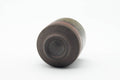 Tezumi — Japanese Teacup - Large Green Drip-Glazed Yunomi - 250ml — top-down view of the interior