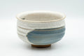 Tezumi — Japanese Matcha Bowl - Crazed Teal Hakeme Glazed Chawan - 400ml — front view