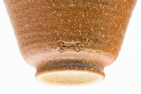 Japanese Teacup - Ash Glazed Shigaraki-yaki Asagao-gata Guinomi - 50ml