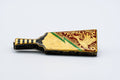 Tezumi — Japanese Kogo - 橋本城岳 Hashimoto Shirotake - Gold Hagoita Incense Container — front view from another angle