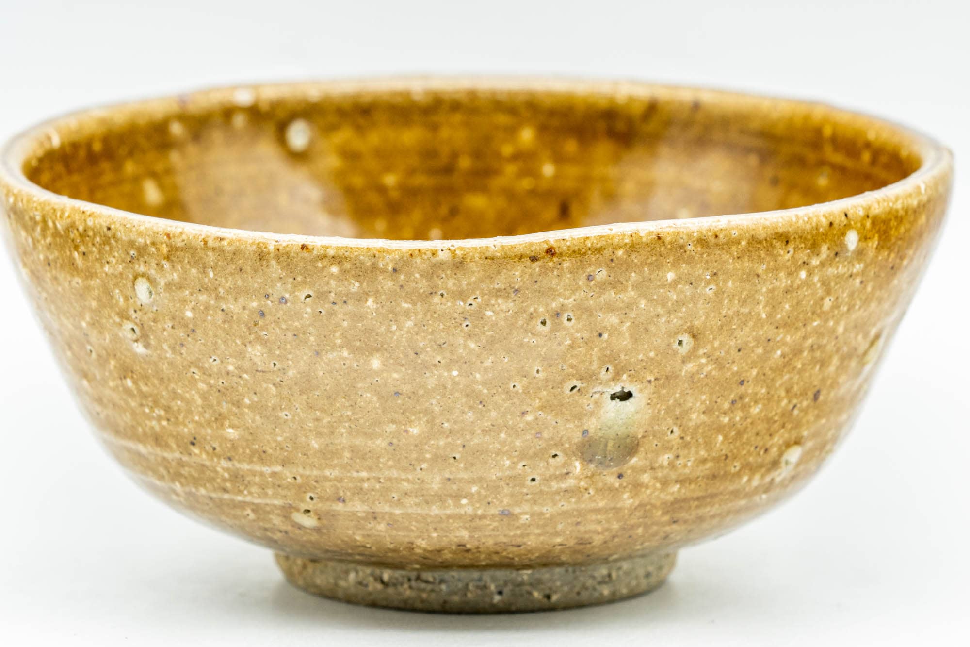 Japanese Matcha Bowl - Small Brown Textured Koicha Chawan - 150ml