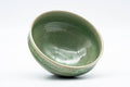 Tezumi — Japanese Matcha Bowl - Green Celadon Tenmoku Chawan - 200ml — top-down view of the interior