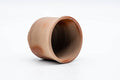 Tezumi — Japanese Teacup - Orange Hidasuki Rice Straw Bizen-yaki Yunomi - 115ml — three-quarter view