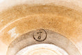 Tezumi — Japanese Kensui - Large Beige White Glazed Hagi-yaki Water Bowl - 700ml — top-down view of the interior