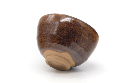 Japanese Matcha Bowl - Brown Speckled Chawan - 400ml