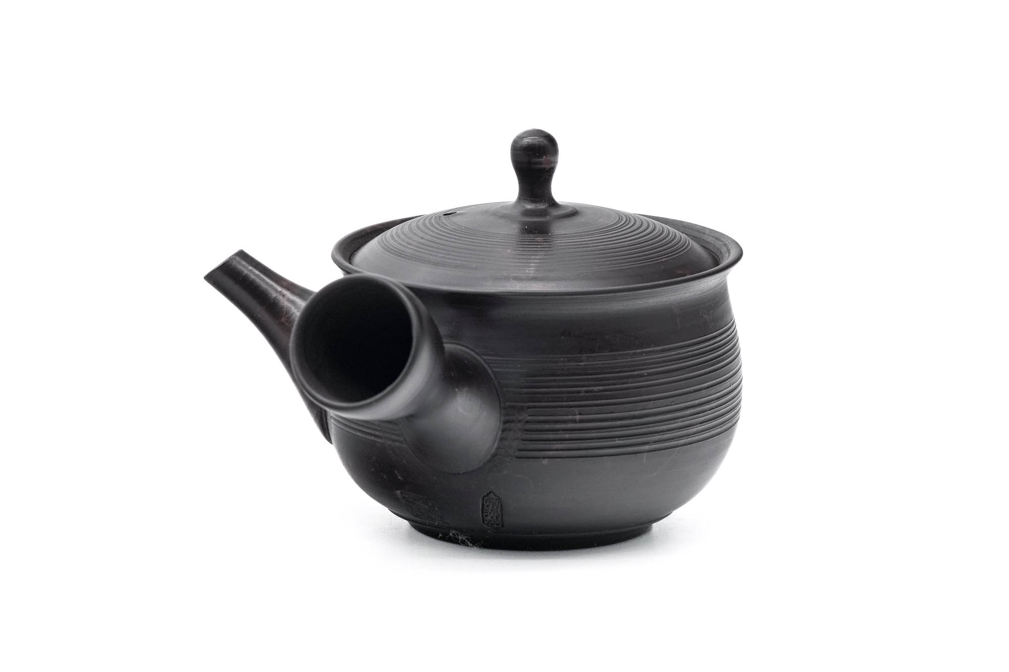 Japanese Kyusu - 玉龍 Gyokuryu Umehara - Benishibori Tokoname-yaki Spiraling Teapot - 220ml