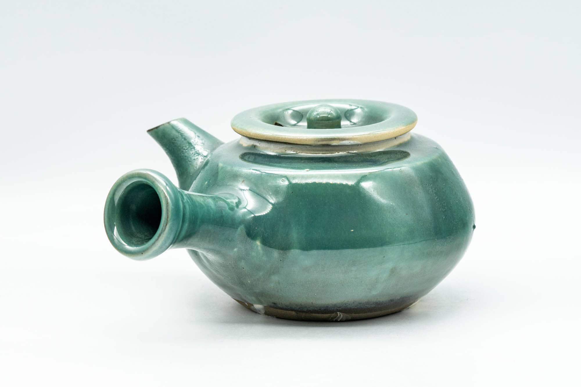 Japanese Kyusu - Jade Green Glazed Do-ake Teapot - 275ml - Tezumi