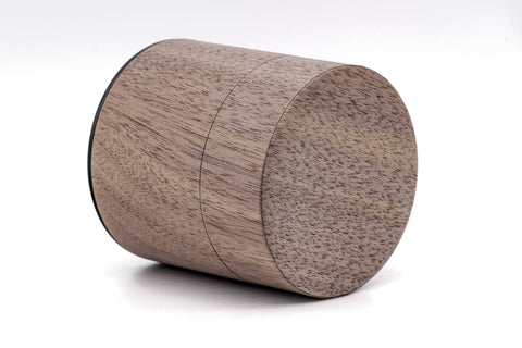 Walnut Wood Veneer Tea Canister - 100g