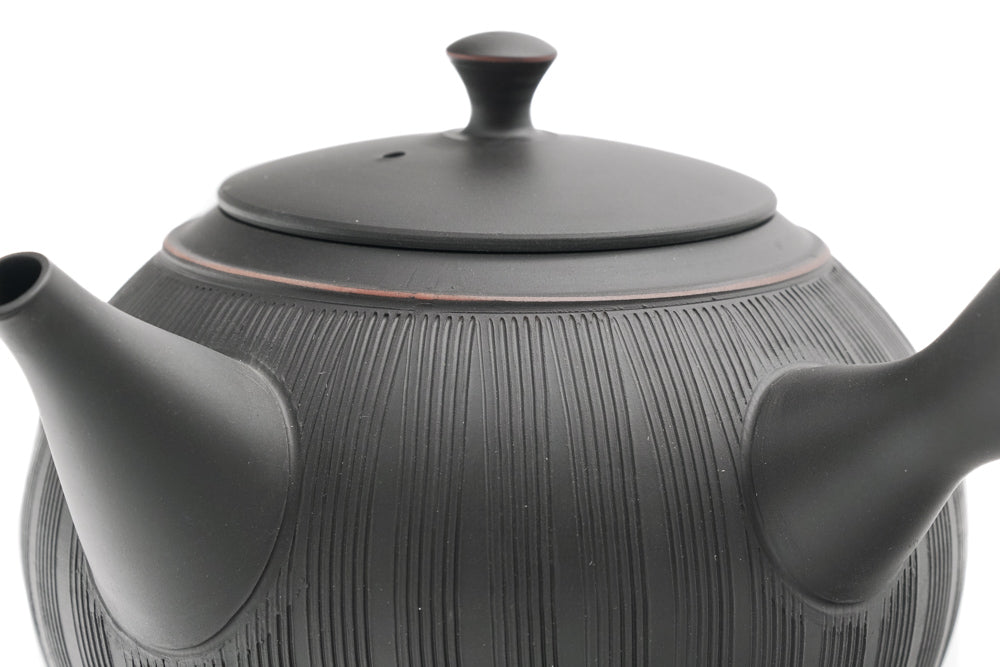 Japanese Kyusu - 玲光 Reikō - Kushime Shudashi Kokudei Tokoname Teapot - 360ml