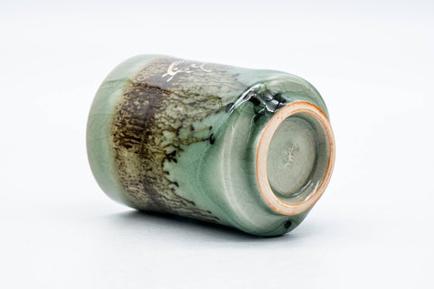 Japanese Teacup - Gold Horse Drip-Glazed Obori Soma-yaki Yunomi - 150ml