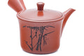 Tezumi — Japanese Kyusu - Bamboo Engraved Tokoname Mesh Teapot - 260ml — additional view