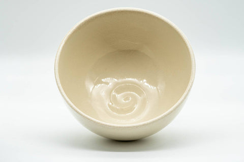 Japanese Matcha Bowl - Beige Glazed Kanji Kyo-yaki Chawan - 300ml