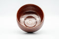 Japanese Matcha Bowl - Metallic Red Glazed Hantsutsu-gata Chawan - 350ml - Tezumi