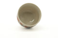 Tezumi — Japanese Teacup - Red Floral Kutani-yaki Yunomi - 140ml — three-quarter view