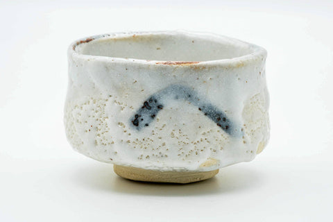 Japanese Matcha Bowl - White Shino Glazed Chawan - 400ml
