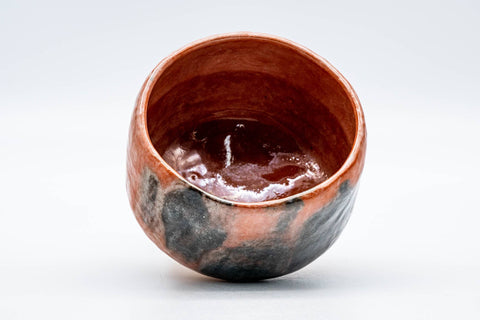 Japanese Matcha Bowl - 松楽窯 Shoraku Kiln - Black Red Aku-Raku Yamamichi Chawan - 350ml