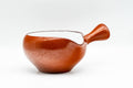 Japanese Yuzamashi - White Inner-Glazed Red Shudei Tokoname-yaki Water Cooler - 300ml - front view