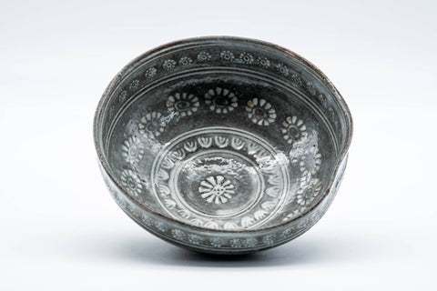 Japanese Matcha Bowl - Chrysanthemum Mishima Kiyomizu-yaki Chawan - 150ml