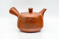 Japanese Kyusu - Engraved Village Tokoname-yaki Debeso Teapot - 275ml - Tezumi