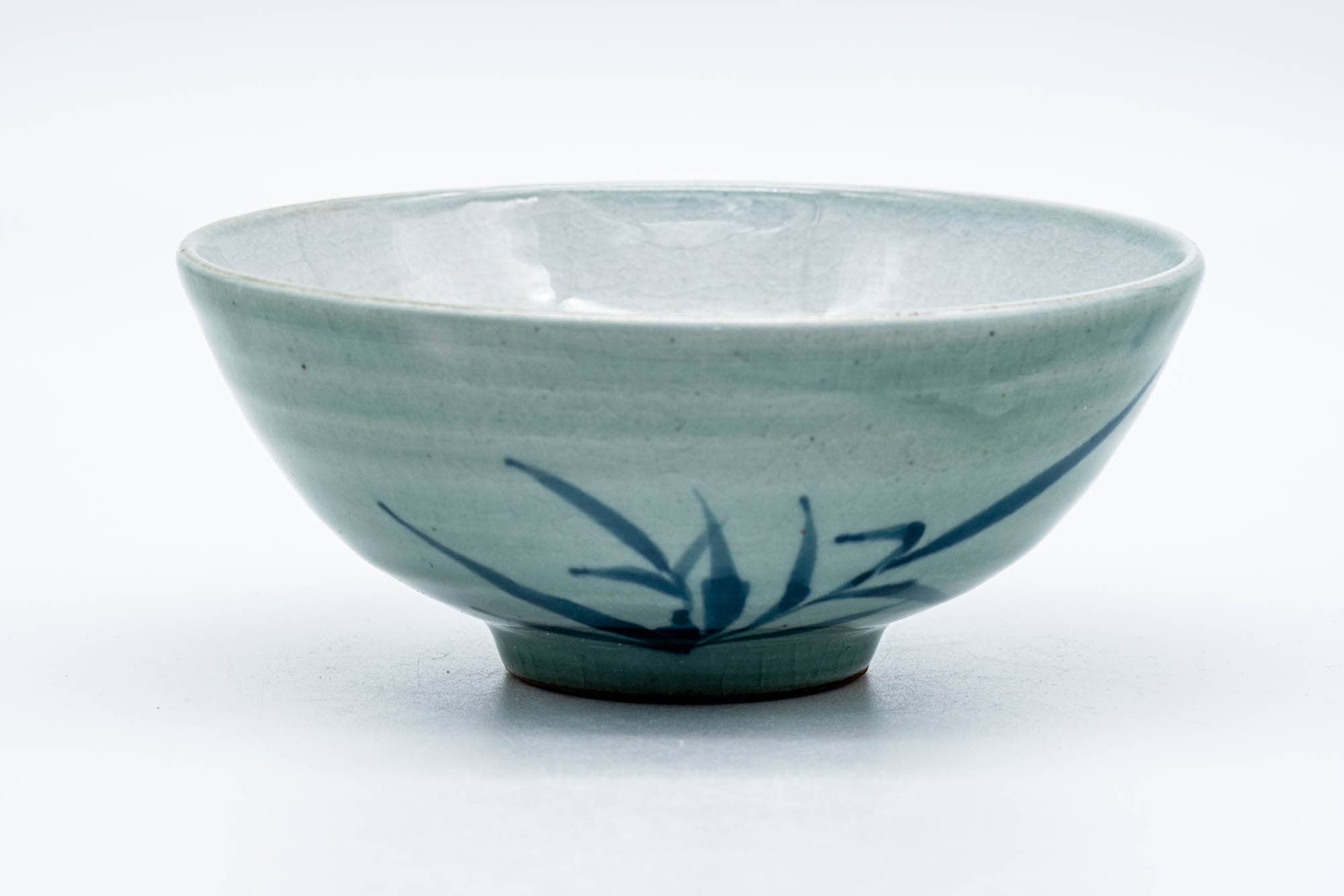 Japanese Matcha Bowl - Long Grass Celadon Glazed Chawan - 200ml