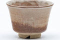 Tezumi — Japanese Teacup - Beige Milky Glazed Hagi-yaki Yunomi - 90ml — top-down view of the interior