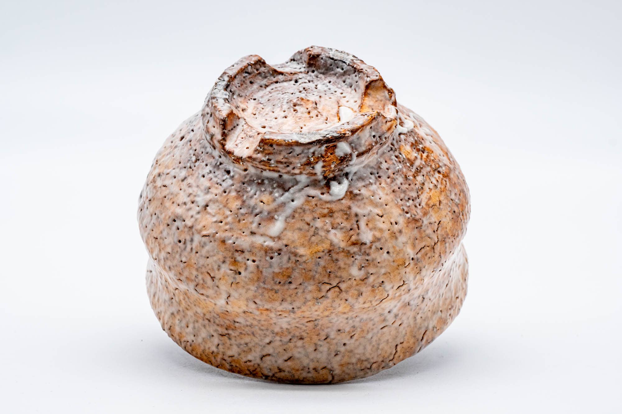 Japanese Matcha Bowl - 都野栖雲 Tsuni Seiun - Biwa-iro Glazed Hagi-yaki Chawan - 300ml