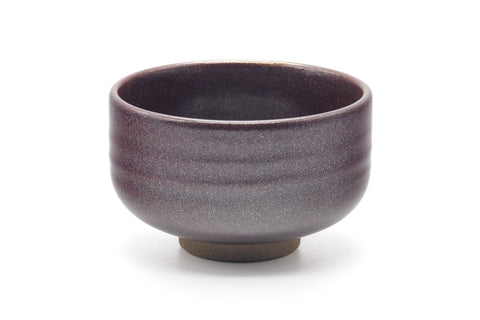 Japanese Matcha Bowl - Purple Yellow Drip-Glazed Chawan - 500ml