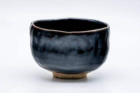 Japanese Matcha Bowl - 加藤敏雄 Toshio Kato - Handbuilt Mura-Tenmoku Glazed Kyo-yaki Chawan - 300ml