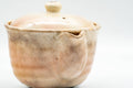 Tezumi — Japanese Houhin - 萩焼 Large Hagi-yaki Ceramic Filter Teapot - 280ml — interior view showing the filter