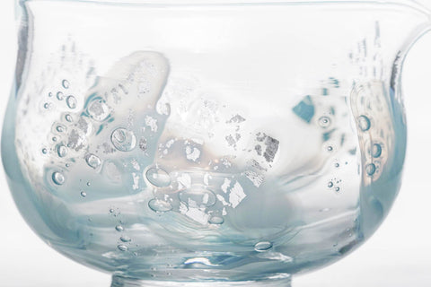 Umi 海 - Blue Glass Spouted Matcha Bowl - 200ml