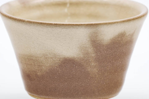 Japanese Teacup - Beige Milky Glazed Hagi-yaki Yunomi - 90ml