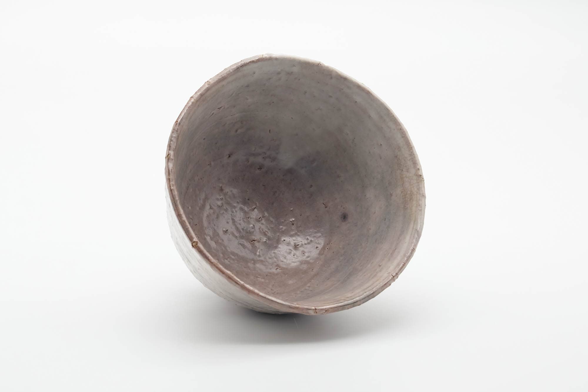 Japanese Matcha Bowl - Milky Grey Glazed Hagi-yaki Ido-gata Wabi-sabi Chawan - 400ml