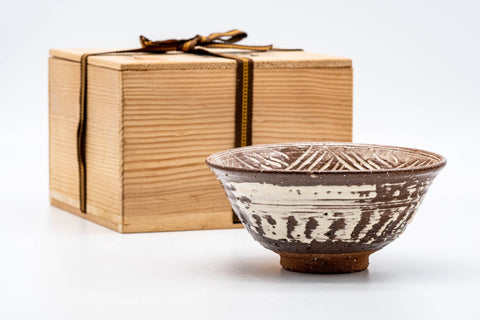 Hana Mishima Kiyomizu-yaki Chawan