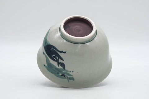 Japanese Matcha Bowl - Abstract Blue Grey Celadon Glazed Chawan - 250ml