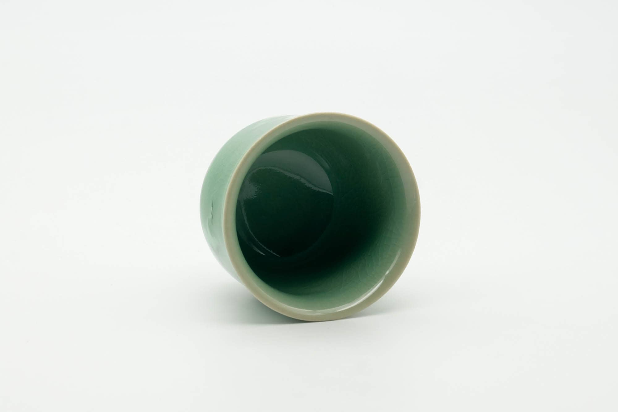 Japanese Teacup - Egret Green Celadon Yunomi - 130ml