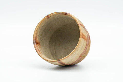 Tezumi — Japanese Teacup - Hidasuki Bizen-yaki Yunomi - 80ml — three-quarter view