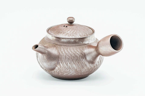 Japanese Kyusu - Engraved Tochiri Banko-yaki Debeso Teapot - 180ml