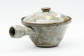 Japanese Kyusu - Chrysanthemum Grey Glazed Kiyomizu-yaki Do-ake Teapot - 200ml - Tezumi