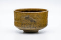 Tezumi — Japanese Matcha Bowl - Brown Yellow Speckled Glaze Chawan - 200ml — front view