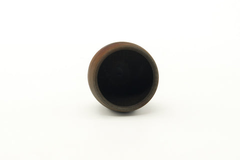 Tezumi — Japanese Teacup - Earthy Bizen Yunomi - 80ml — three-quarter view