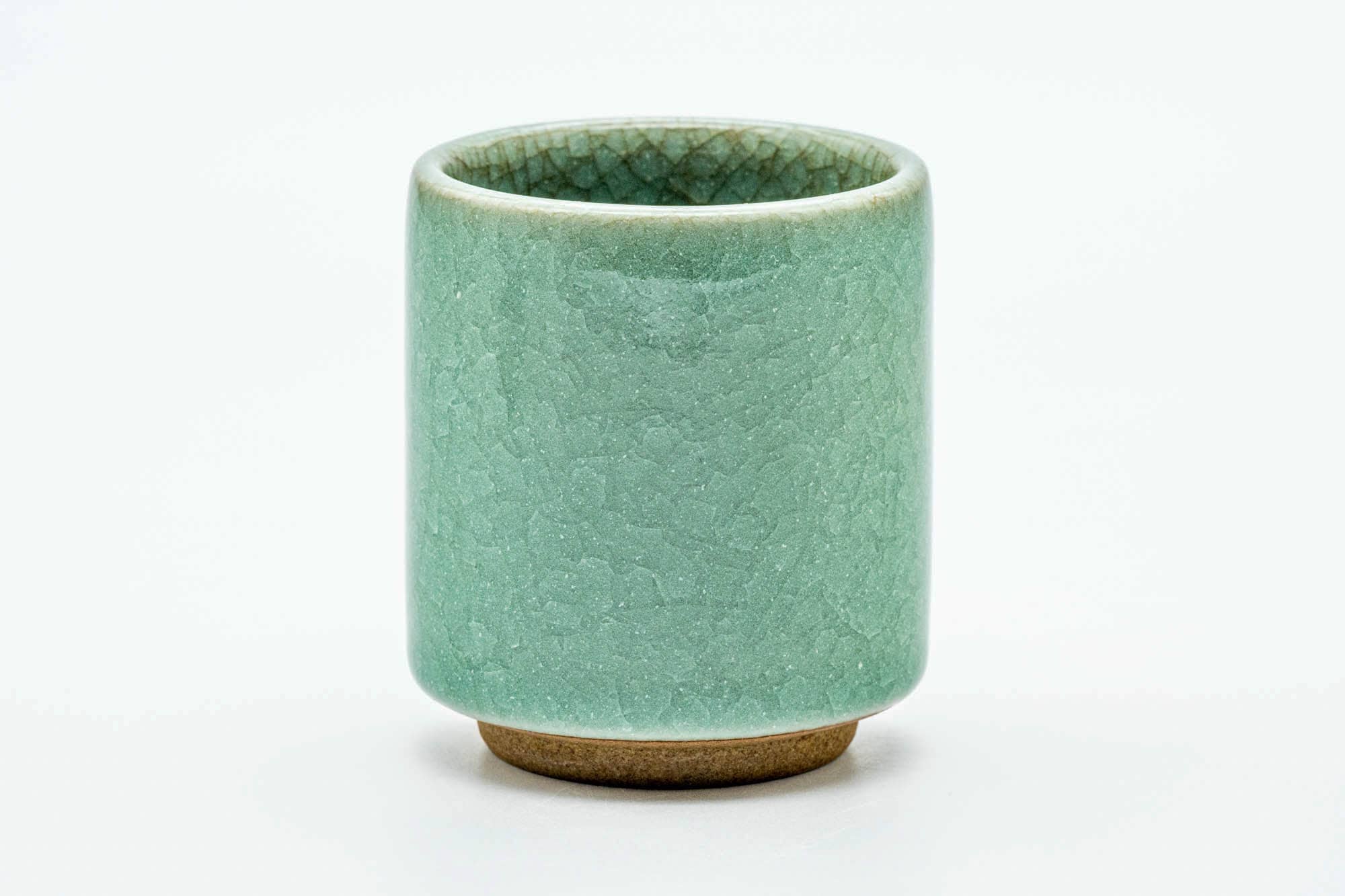 Japanese Teacup - Green Celadon Crazed Glazed Yunomi - 190ml