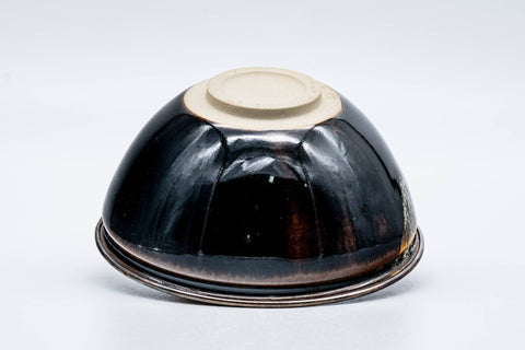 Japanese Matcha Bowl - Black Hare's Fur Glazed Tenmoku-gata Kyo-yaki Chawan - 200ml