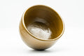 Tezumi — Japanese Matcha Bowl - Brown Glazed Hantsutsu-gata Chawan - 350ml — three-quarter view